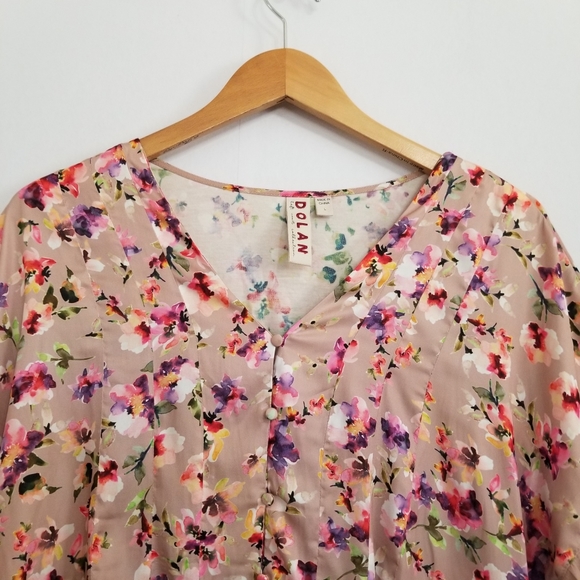 Anthropologie Dolan Left Coast Mitzi Blouse Top Size Large - Picture 3 of 10